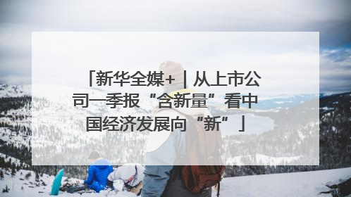 新华全媒+｜从上市公司一季报“含新量”看中国经济发展向“新”